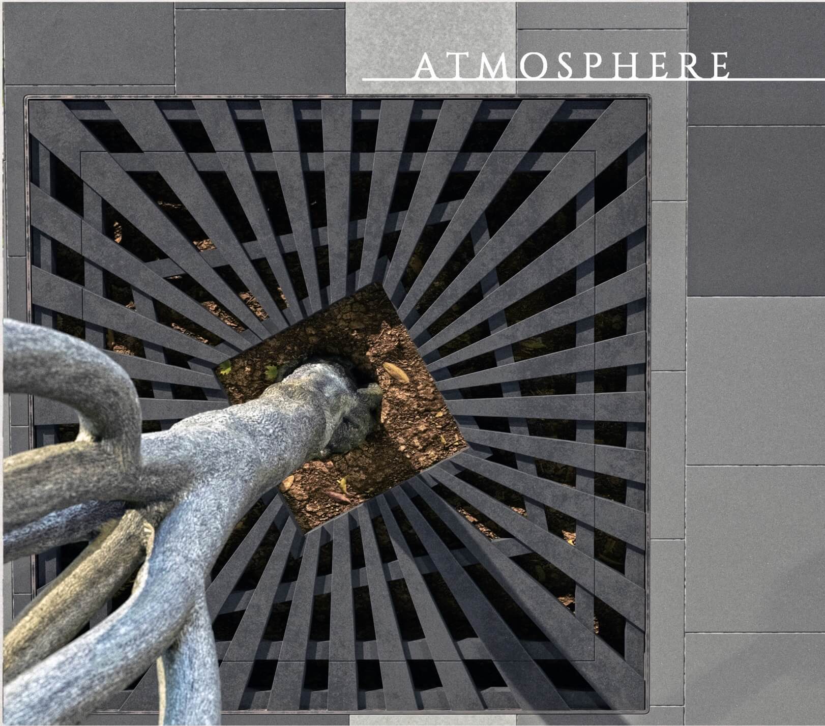 Приствольная решетка для дерева ZKING ATMOSPHERE 1.2х1.2м Черная