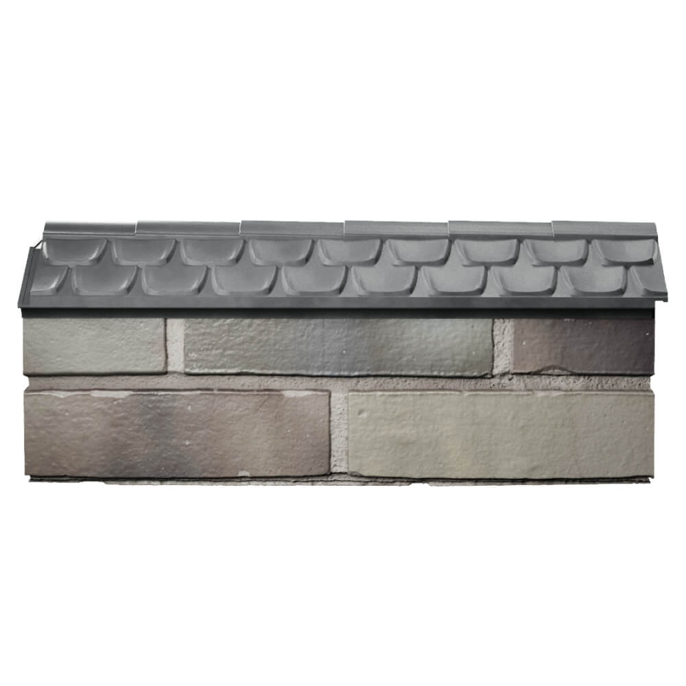 Парапет Zking Эльбрус Серый с посадкой на 0.5 кирпича (130мм) в Курганинске фото