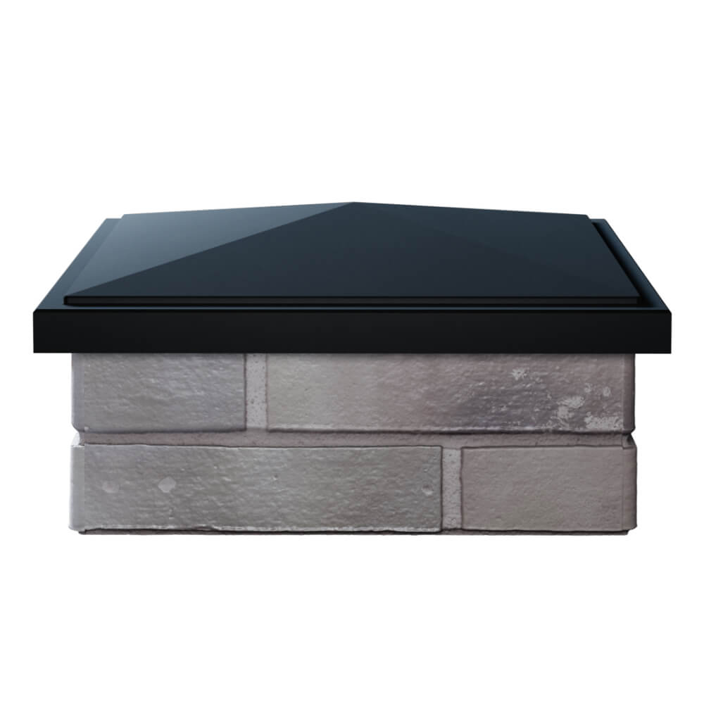 Колпак Zking БонаМоно Черный на столб 1.5х1.5 кирпича (385х385, 400х400мм) Курганинск фото