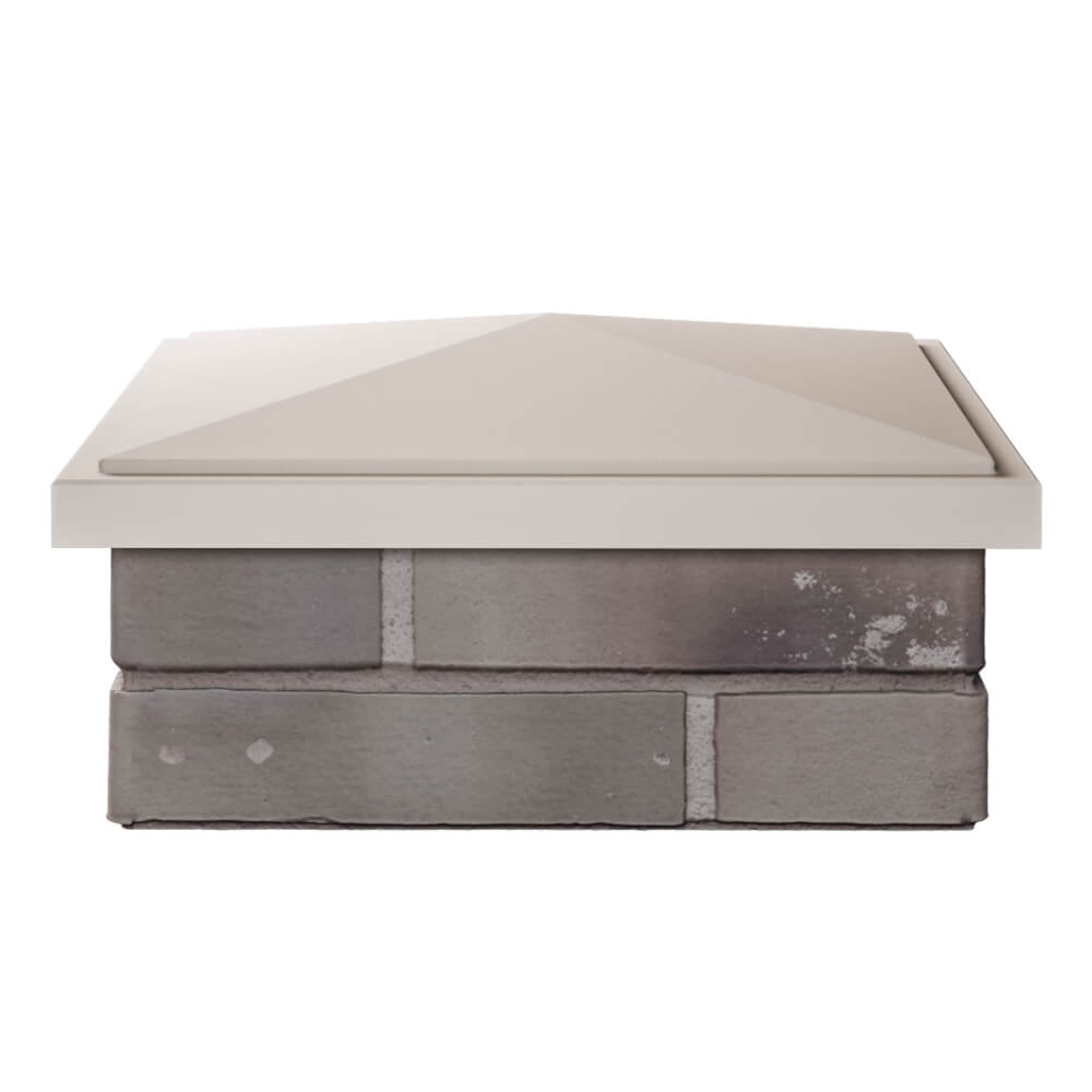 Колпак Zking БонаМоно Бежевый на столб 1.5х1.5 кирпича (385х385, 400х400мм) Курганинск фото