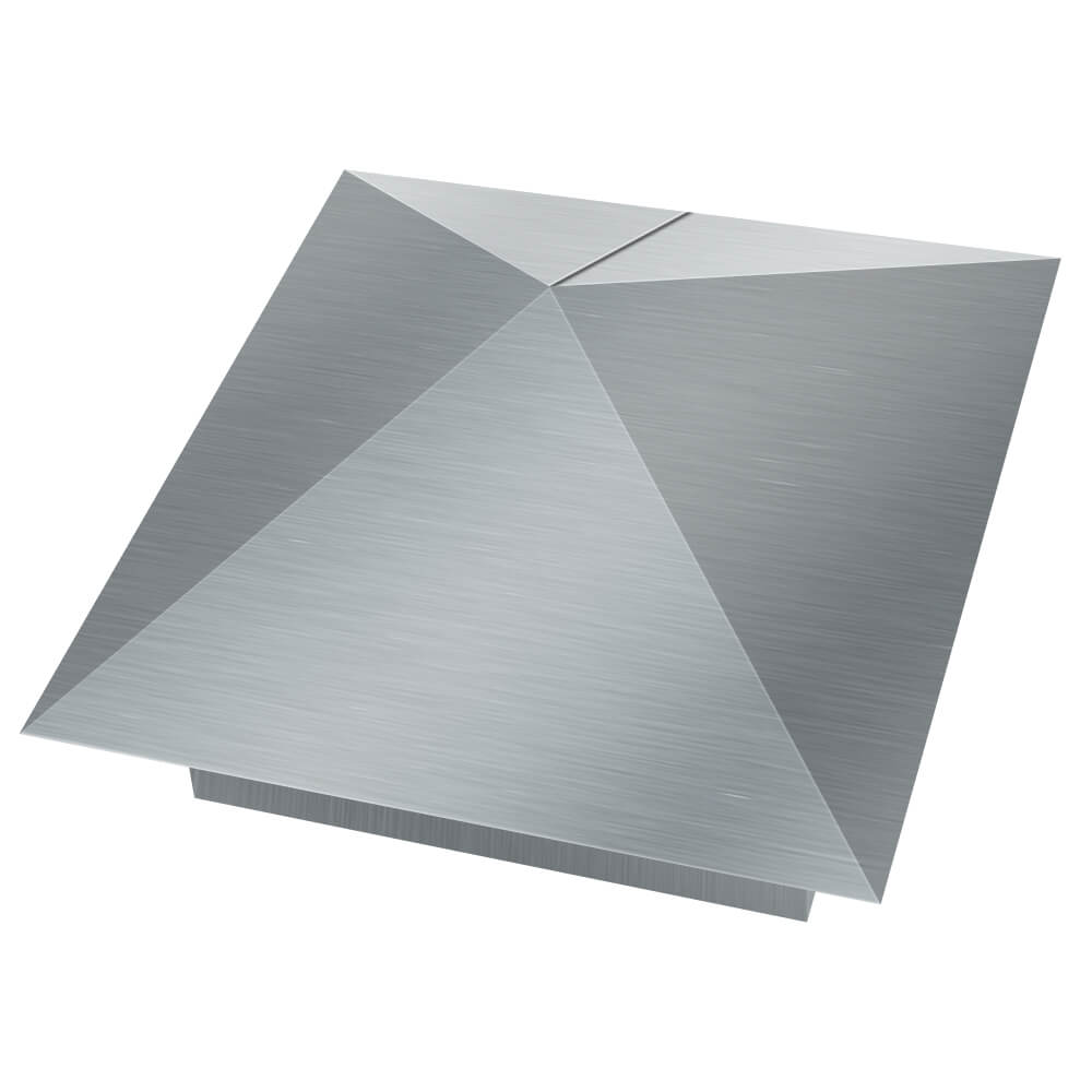 Колпак металлический 400х400мм оцинкованный заборный Курганинск фото