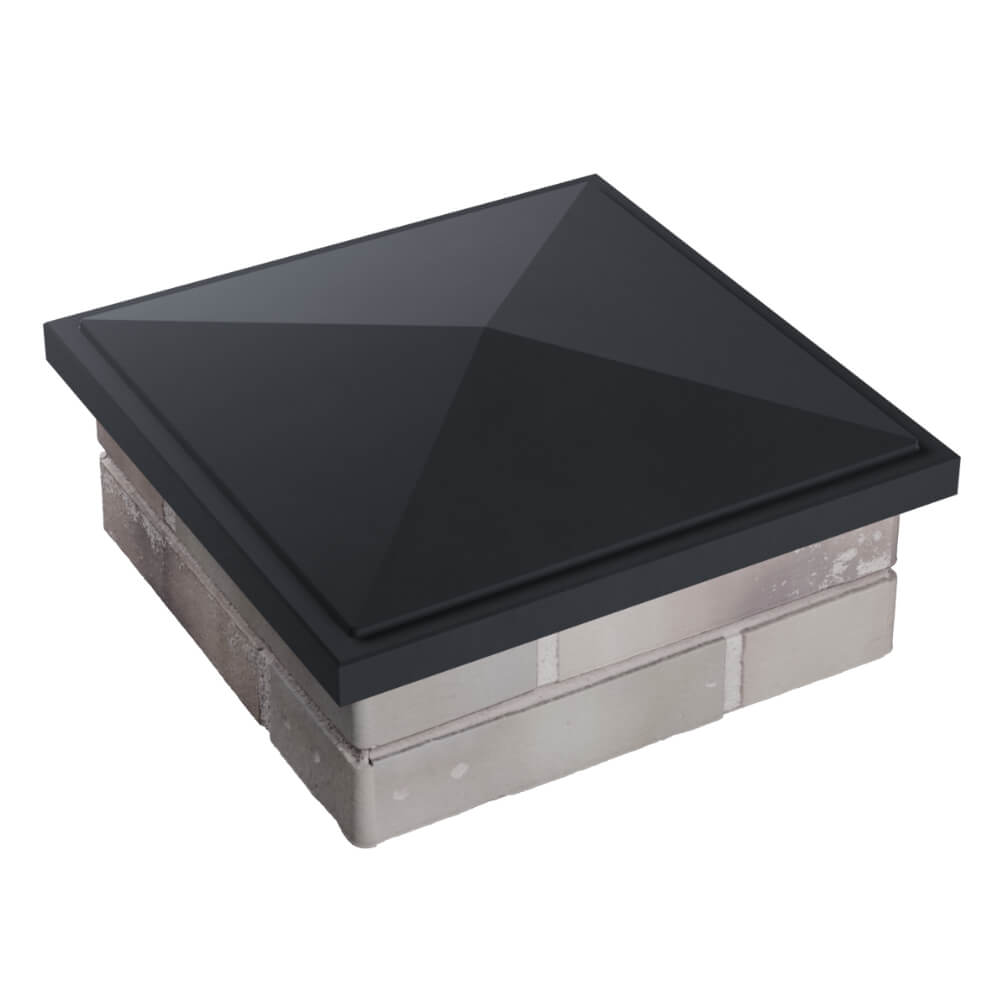 Колпак Zking БонаМоно Серый на столб 1.5х1.5 кирпича (385х385, 400х400мм) в Курганинске фото