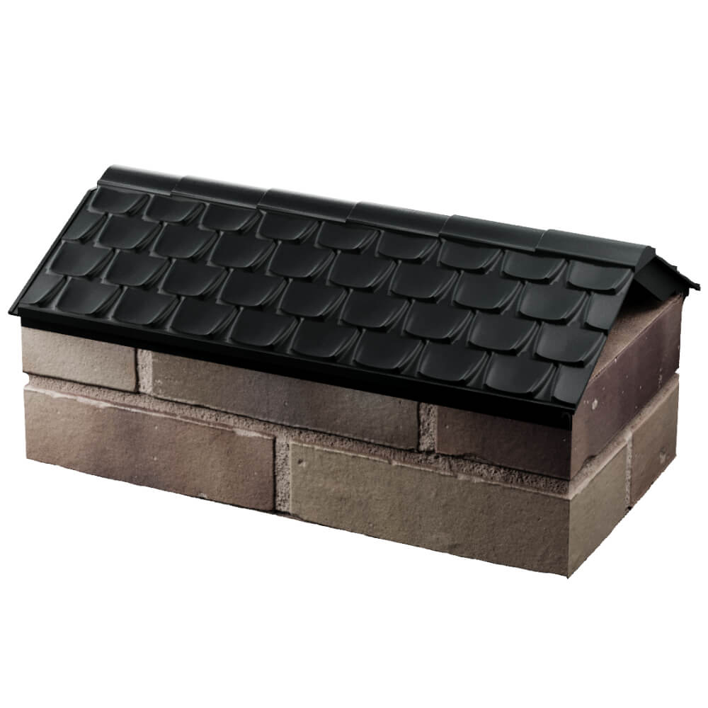 Парапет Zking Эльбрус Черный с посадкой на 1 кирпич (255мм) в Курганинске фото