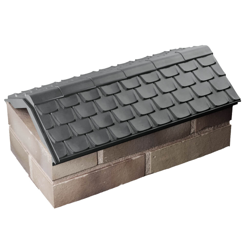 Парапет Zking Эльбрус Серый с посадкой на 1 кирпич (255мм) в Курганинске фото