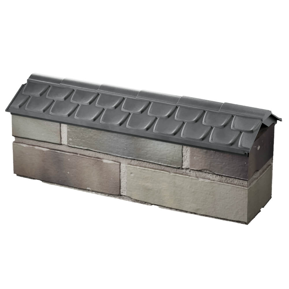 Парапет Zking Эльбрус Серый с посадкой на 0.5 кирпича (130мм) в Курганинске фото