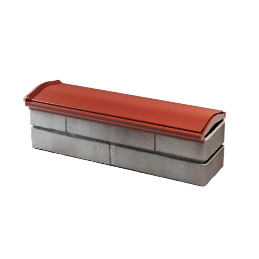 Парапет Zking Монблан Красный посадка на 0.5 кирпича (130мм)