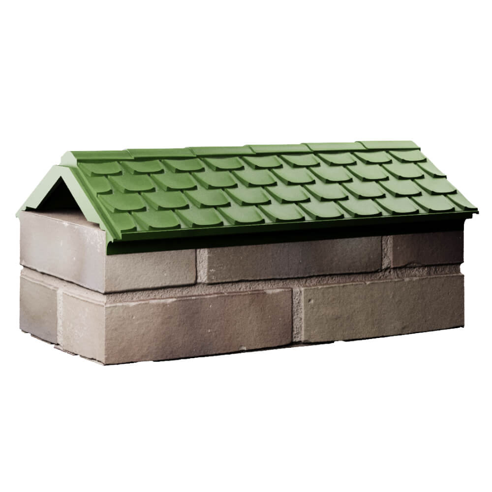Парапет Zking Эльбрус Зеленый с посадкой на 1 кирпич (255мм) Курганинск фото