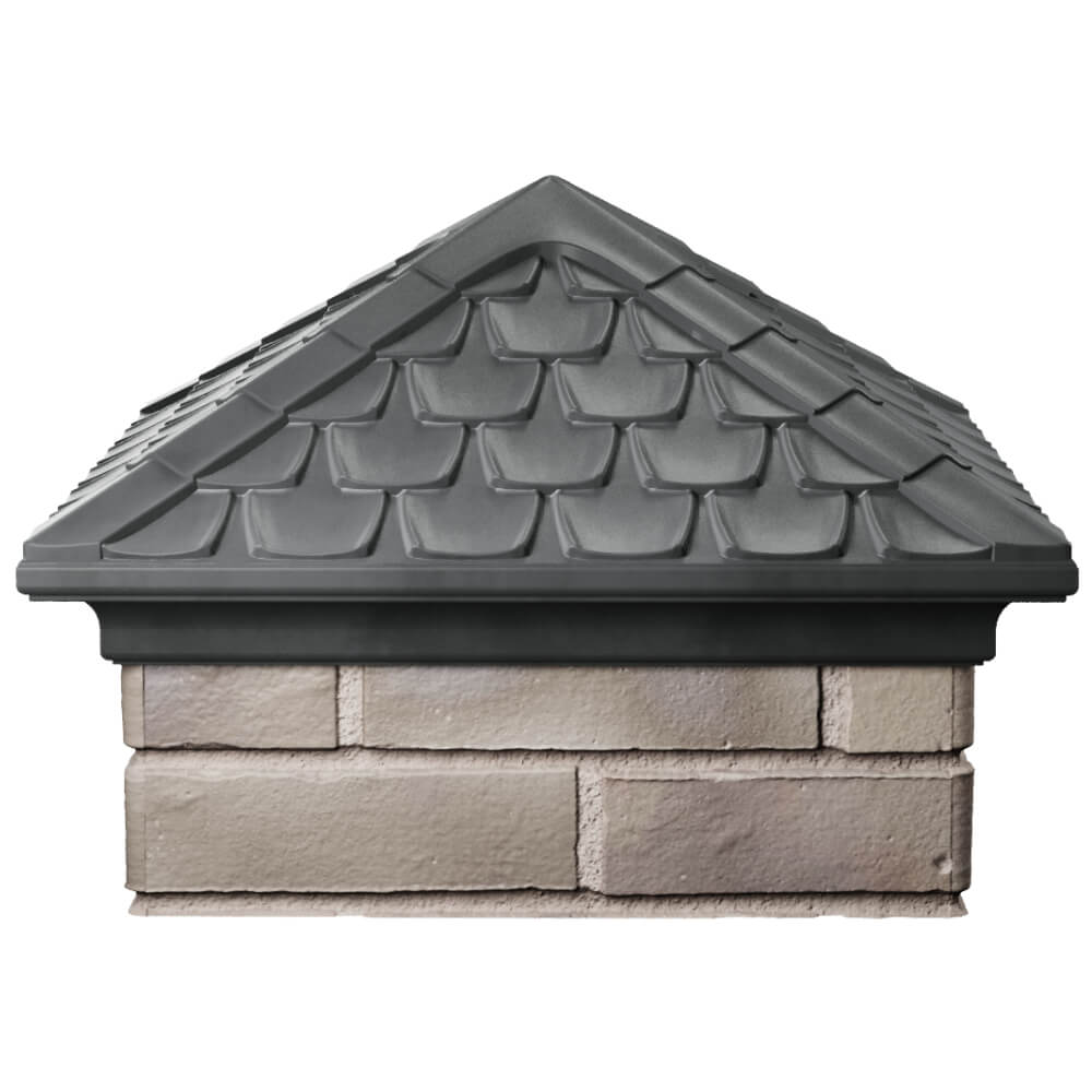 Колпак Zking Эльбрус Серый на столб 1.5х1.5 кирпича (385х385мм) Курганинск фото