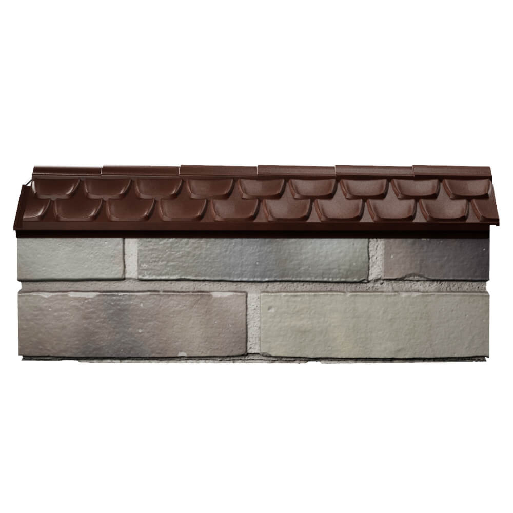 Парапет Zking Эльбрус Коричневый с посадкой на 0.5 кирпича (130мм) в Курганинске фото