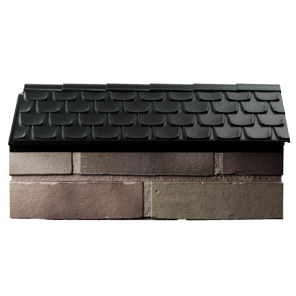 Парапет Zking Эльбрус Черный с посадкой на 1 кирпич (255мм) в Курганинске фото