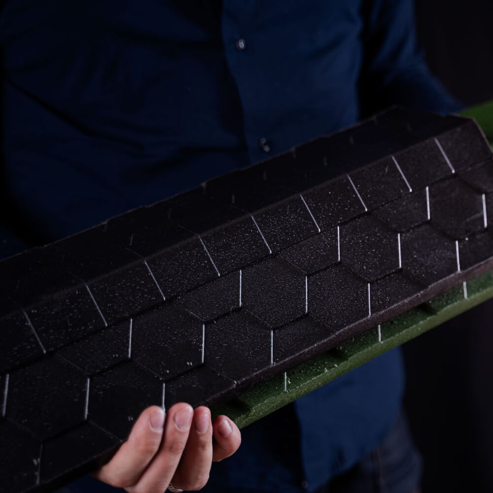 Парапет Zking Эверест Черный с посадкой на 1 кирпич (200/225/255мм)