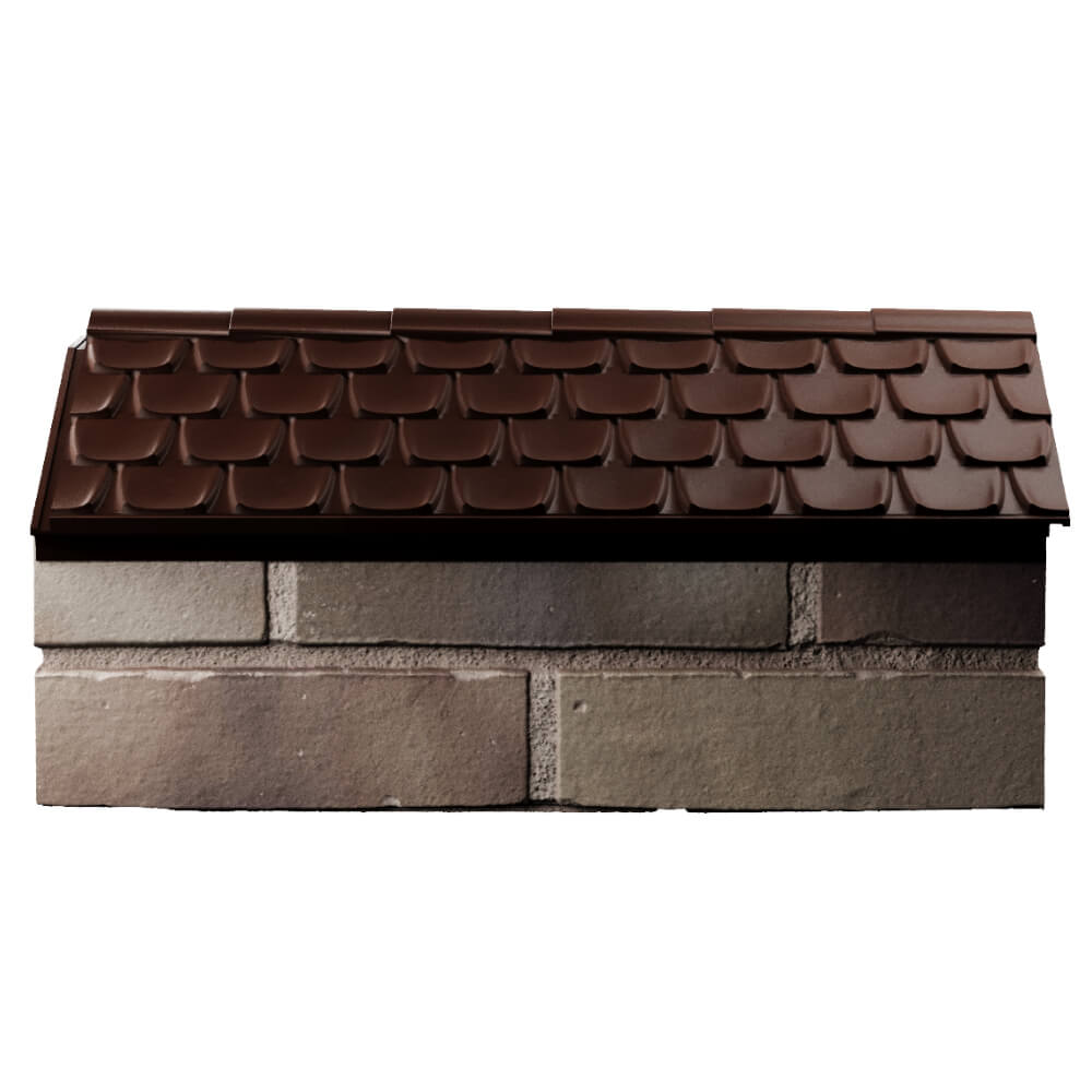 Парапет Zking Эльбрус Коричневый с посадкой на 1 кирпич (255мм) в Курганинске фото