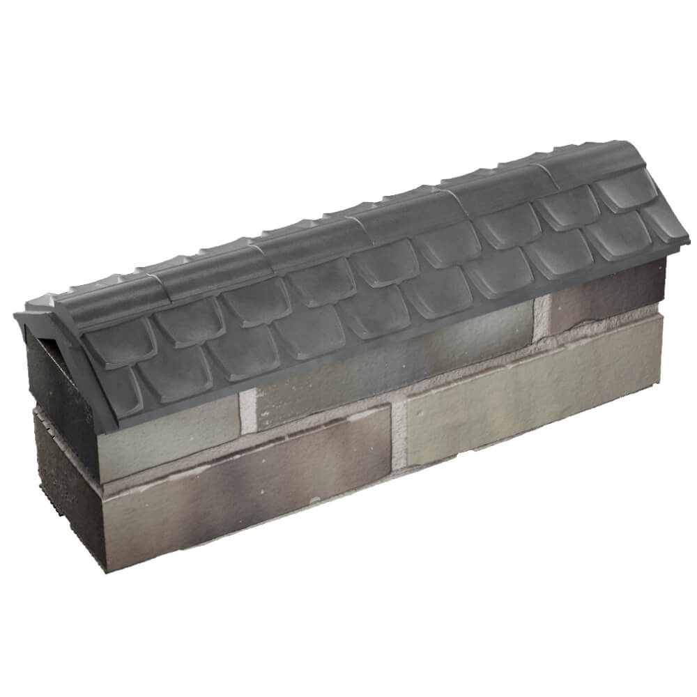 Парапет Zking Эльбрус Серый с посадкой на 0.5 кирпича (130мм) в Курганинске фото