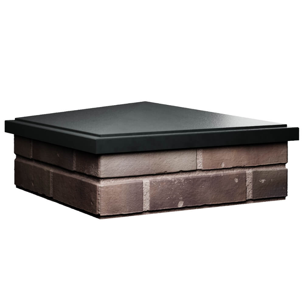 Колпак Zking БонаМоно Черный на столб 2х2 кирпича (515х515, 530х530мм) в Курганинске фото