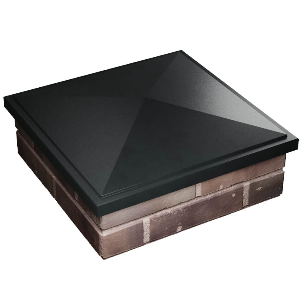 Колпак Zking БонаМоно Черный на столб 2х2 кирпича (515х515, 530х530мм) в Курганинске фото