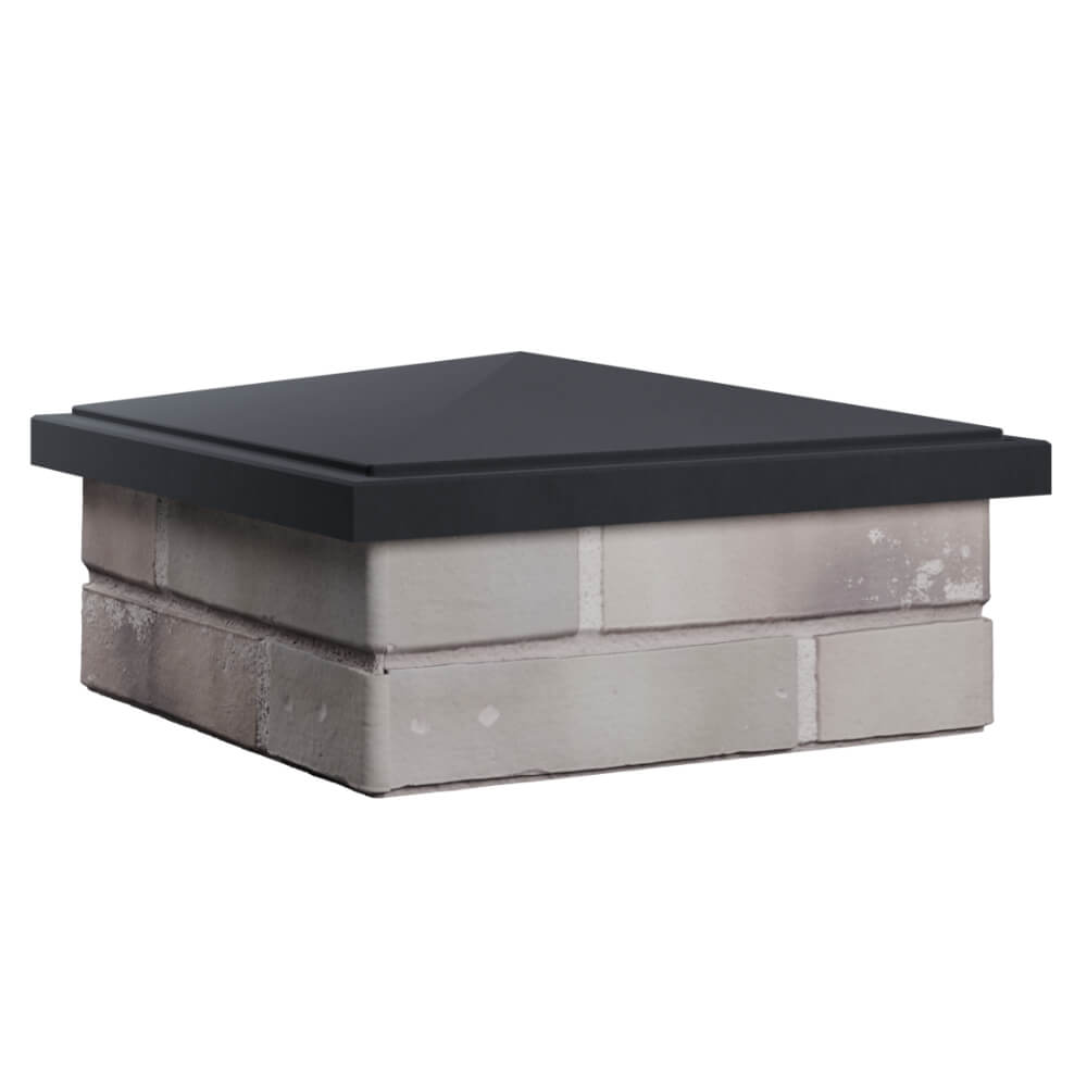 Колпак Zking БонаМоно Серый на столб 1.5х1.5 кирпича (385х385, 400х400мм) в Курганинске фото