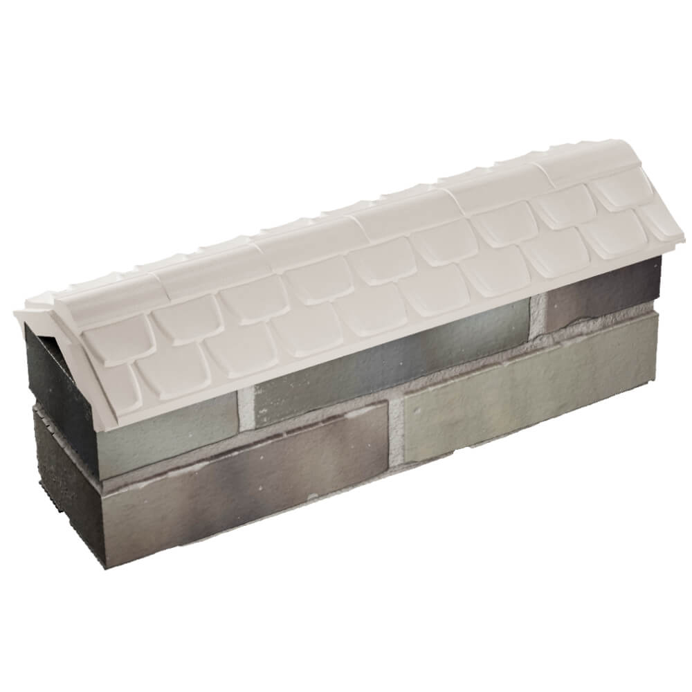 Парапет Zking Эльбрус Бежевый с посадкой на 0.5 кирпича (130мм) в Курганинске фото