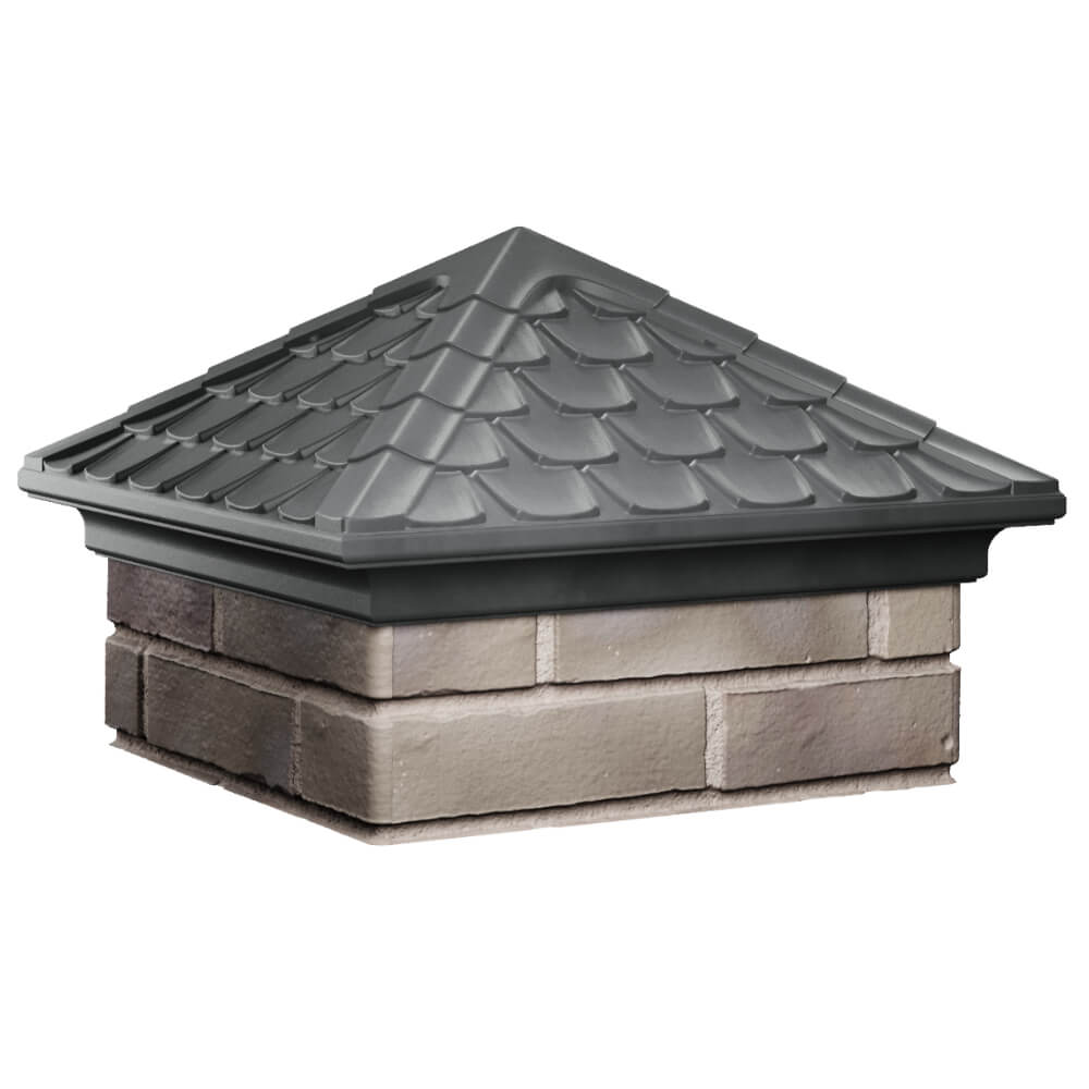 Колпак Zking Эльбрус Серый на столб 1.5х1.5 кирпича (385х385мм) в Курганинске фото